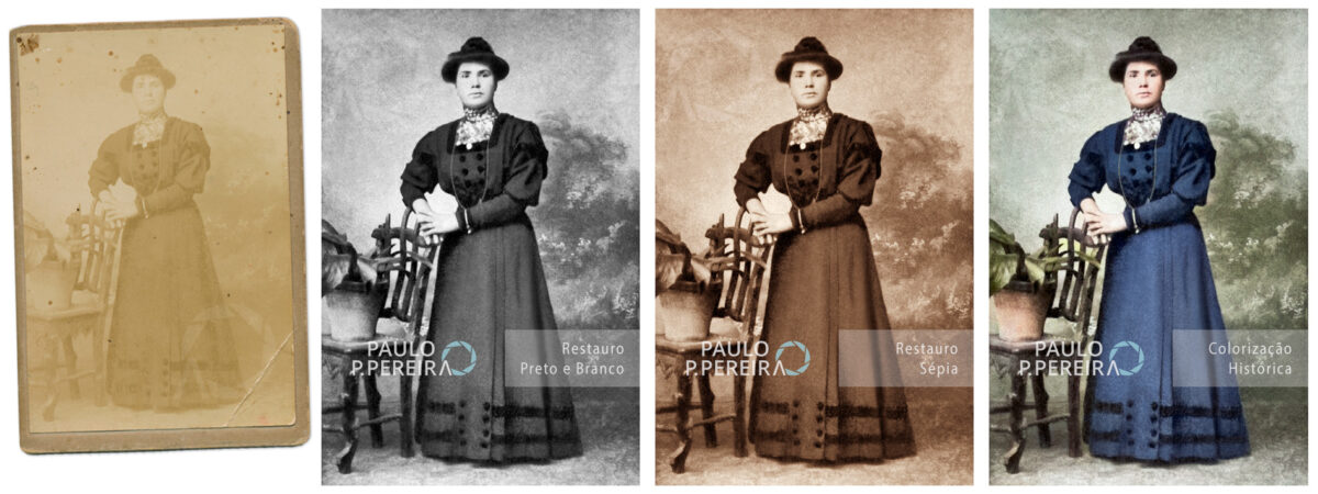 Restauro de fotografias antigas | Antes e Depois do Restauro