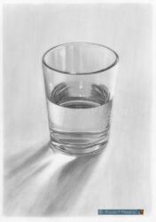 Glass of Water – Graphite Drawing